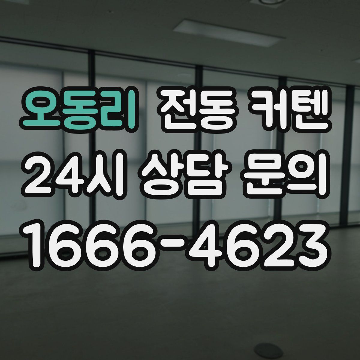 오동리 전동 커텐
