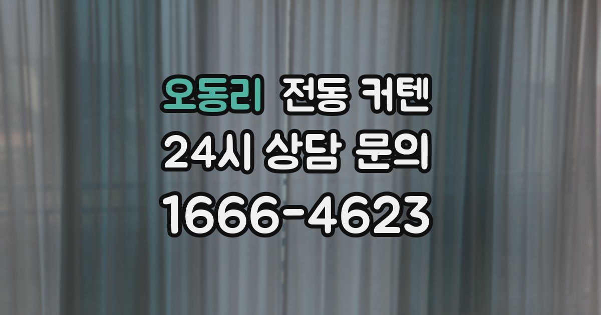 오동리 전동 커텐