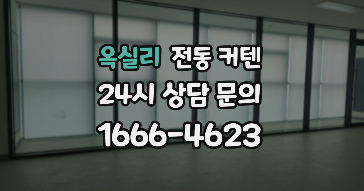 옥실리 전동 커텐
