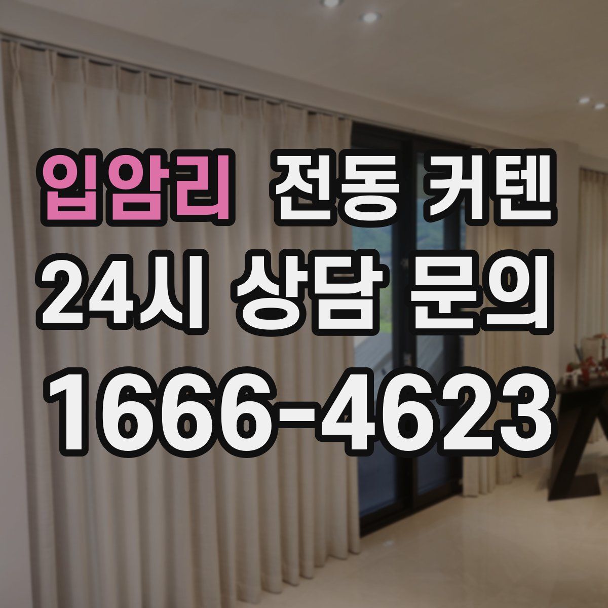 입암리 전동 커텐