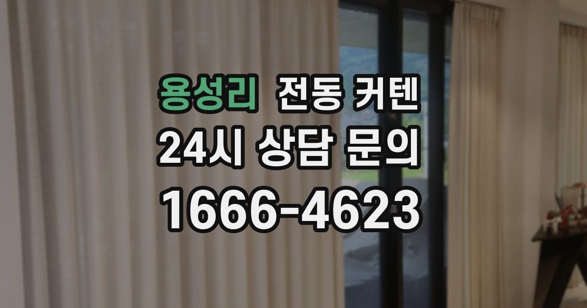 용성리 전동 커텐