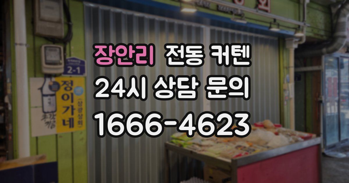 장안리 전동 커텐