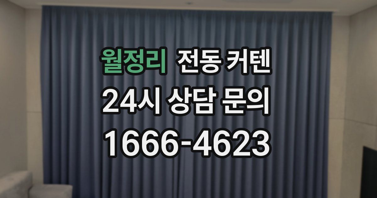 월정리 전동 커텐