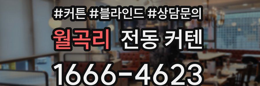 월곡리 전동 커텐