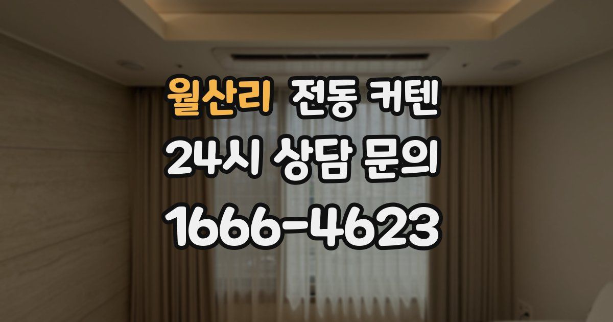 월산리 전동 커텐