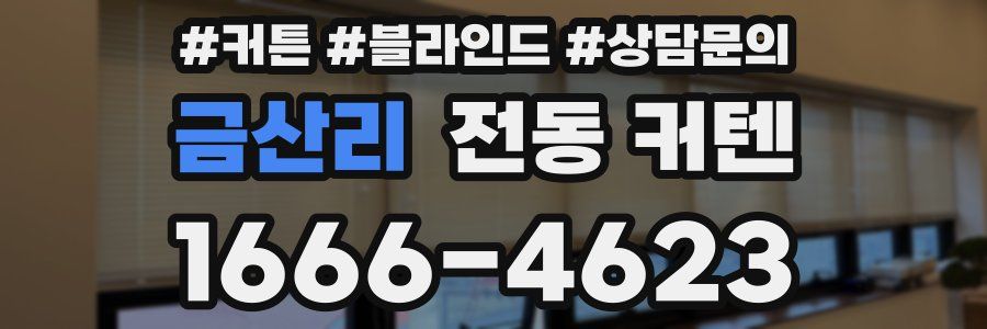 금산리 전동 커텐