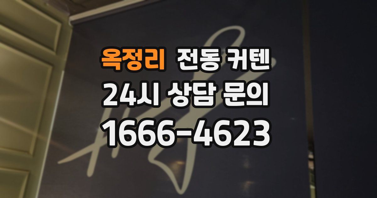 옥정리 전동 커텐