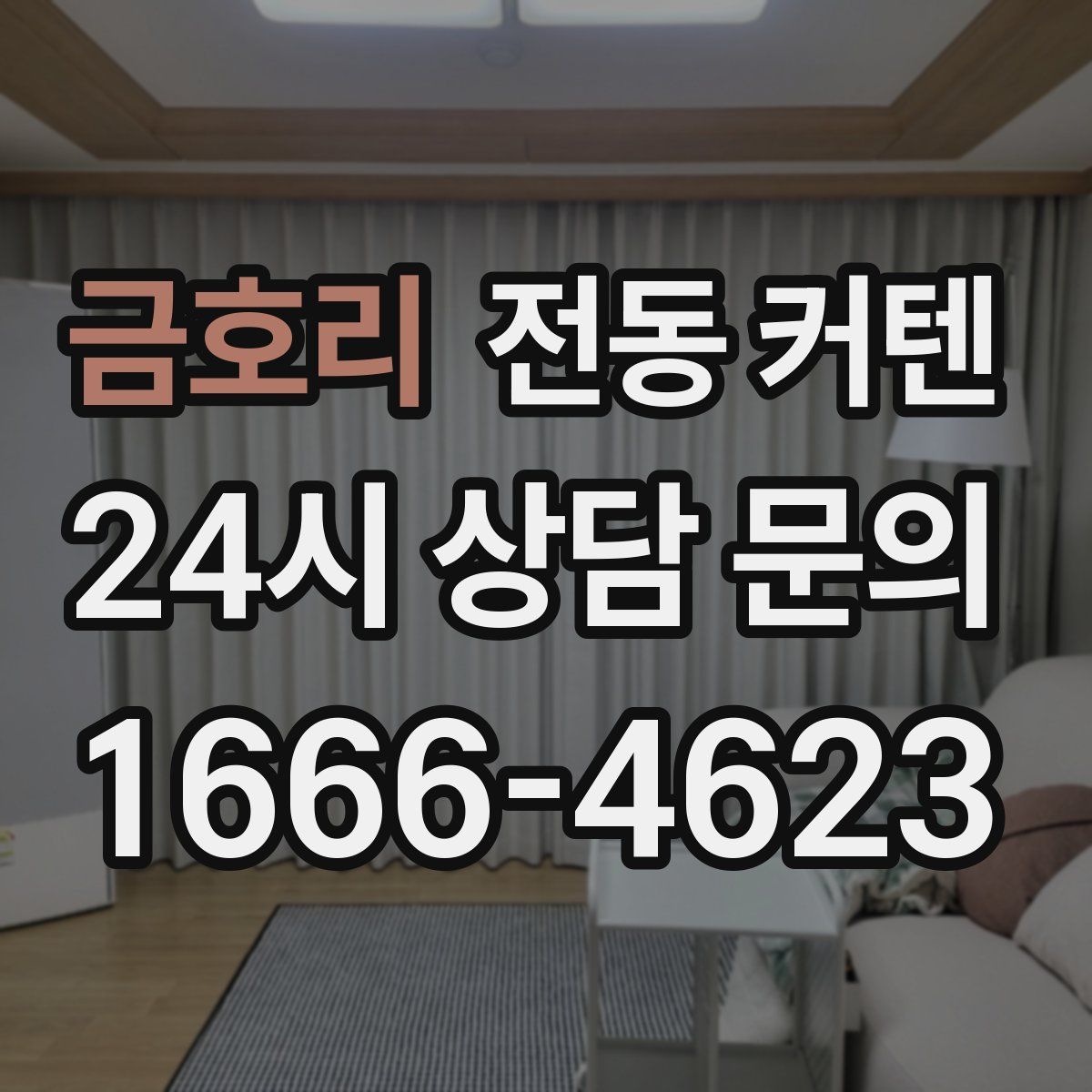 금호리 전동 커텐