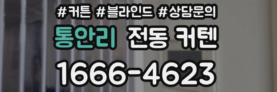 통안리 전동 커텐
