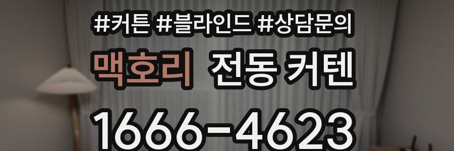 맥호리 전동 커텐
