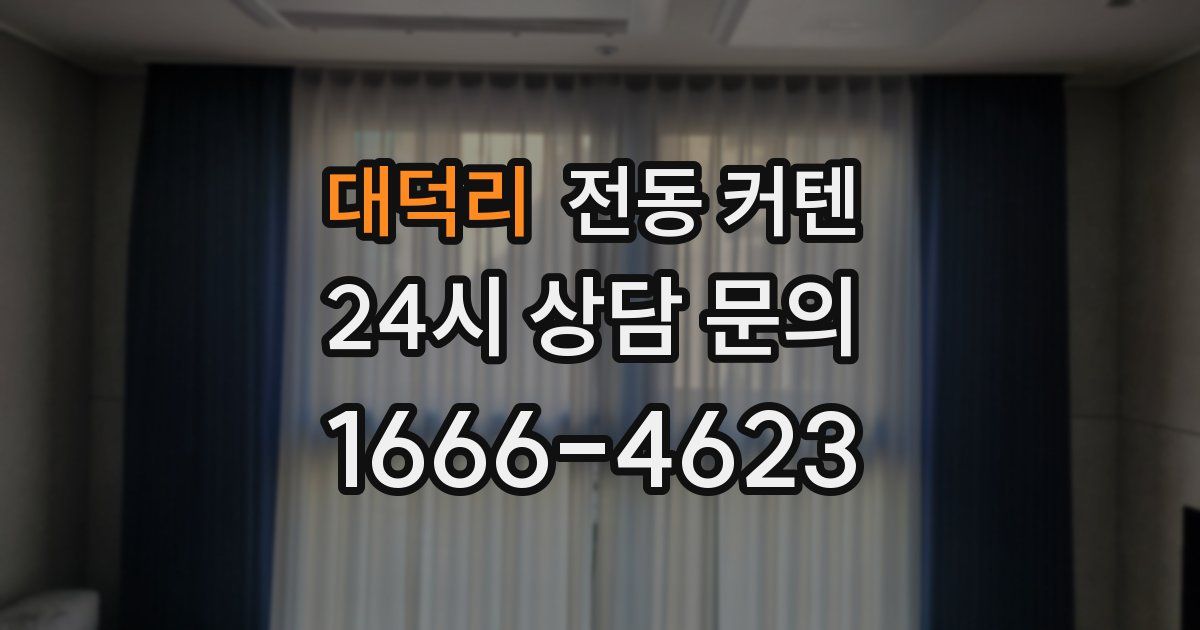 대덕리 전동 커텐