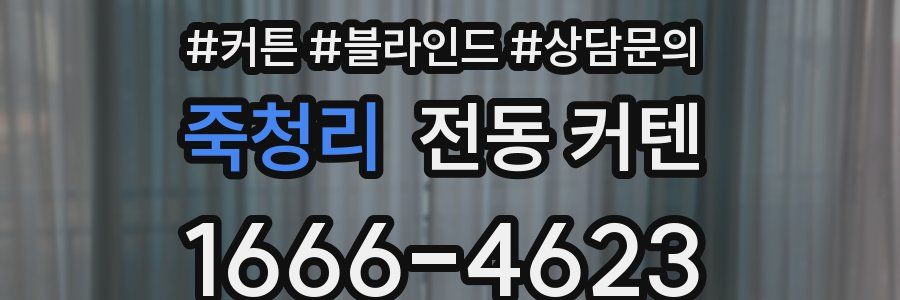 죽청리 전동 커텐