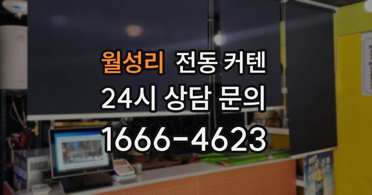 월성리 전동 커텐