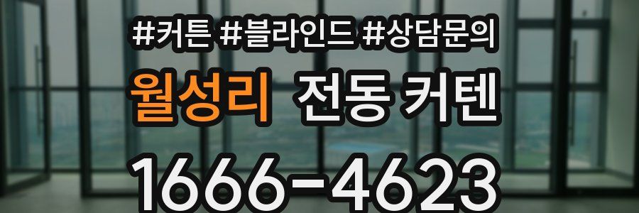 월성리 전동 커텐