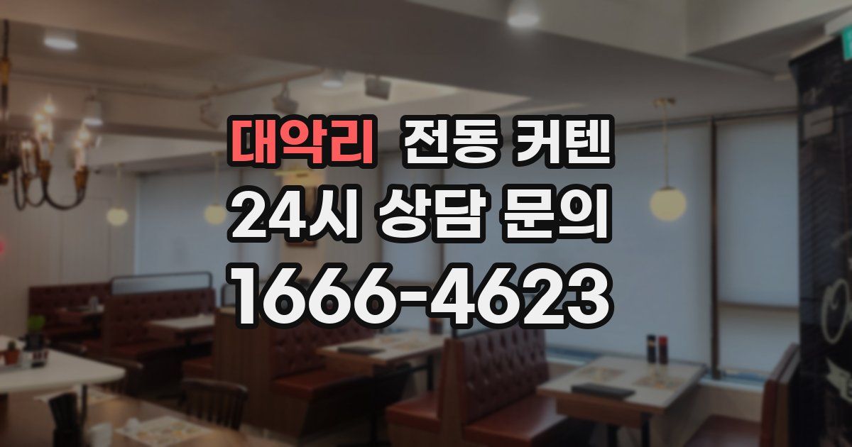 대악리 전동 커텐