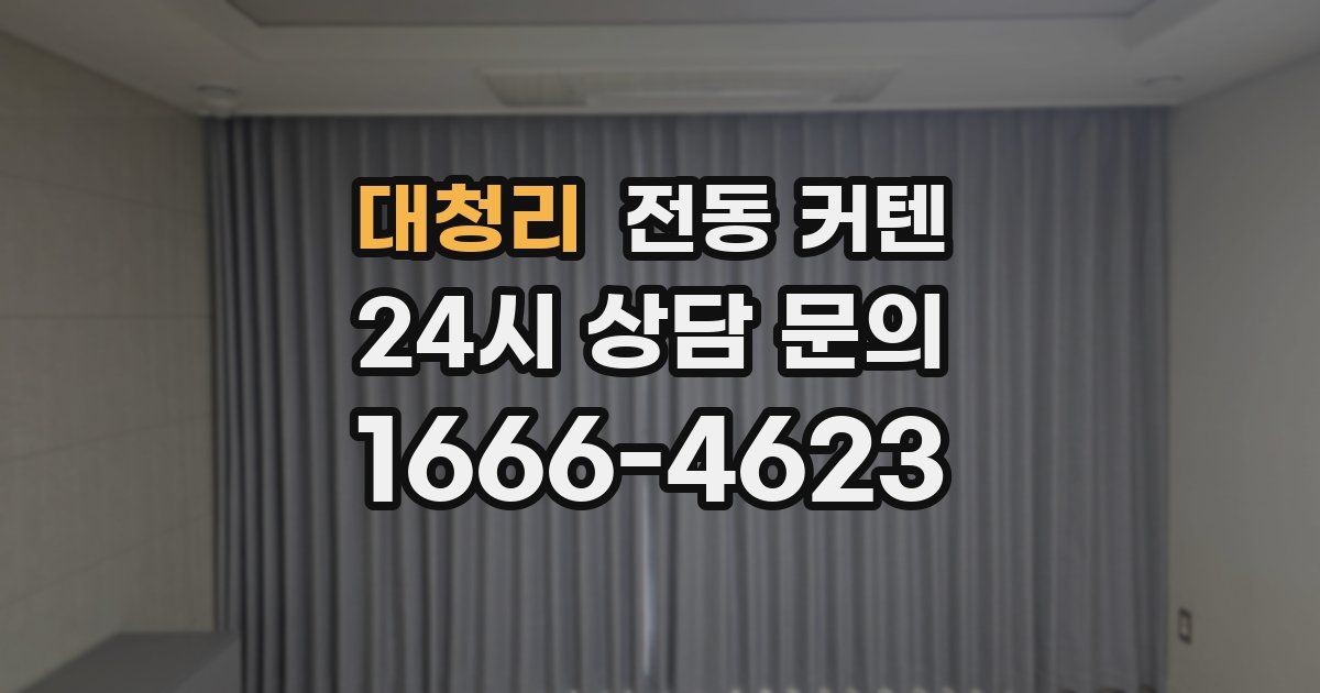 대청리 전동 커텐