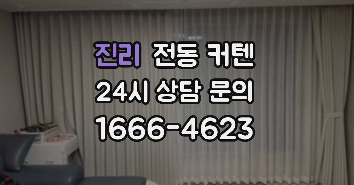 진리 전동 커텐