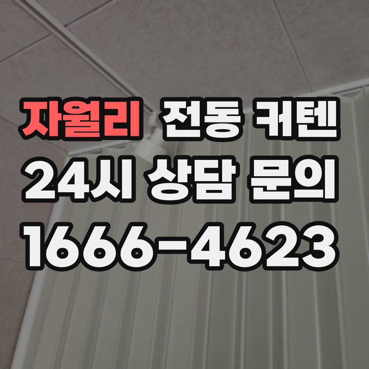 자월리 전동 커텐