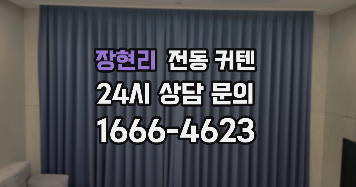 장현리 전동 커텐