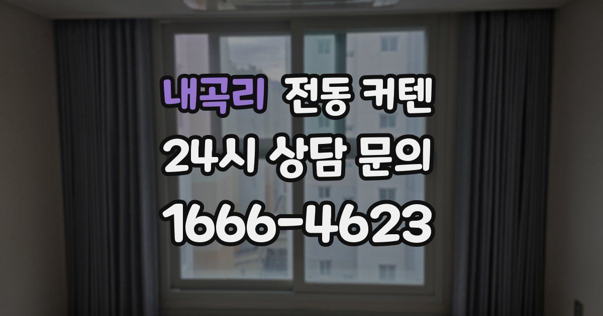 내곡리 전동 커텐