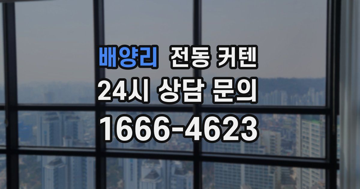 배양리 전동 커텐