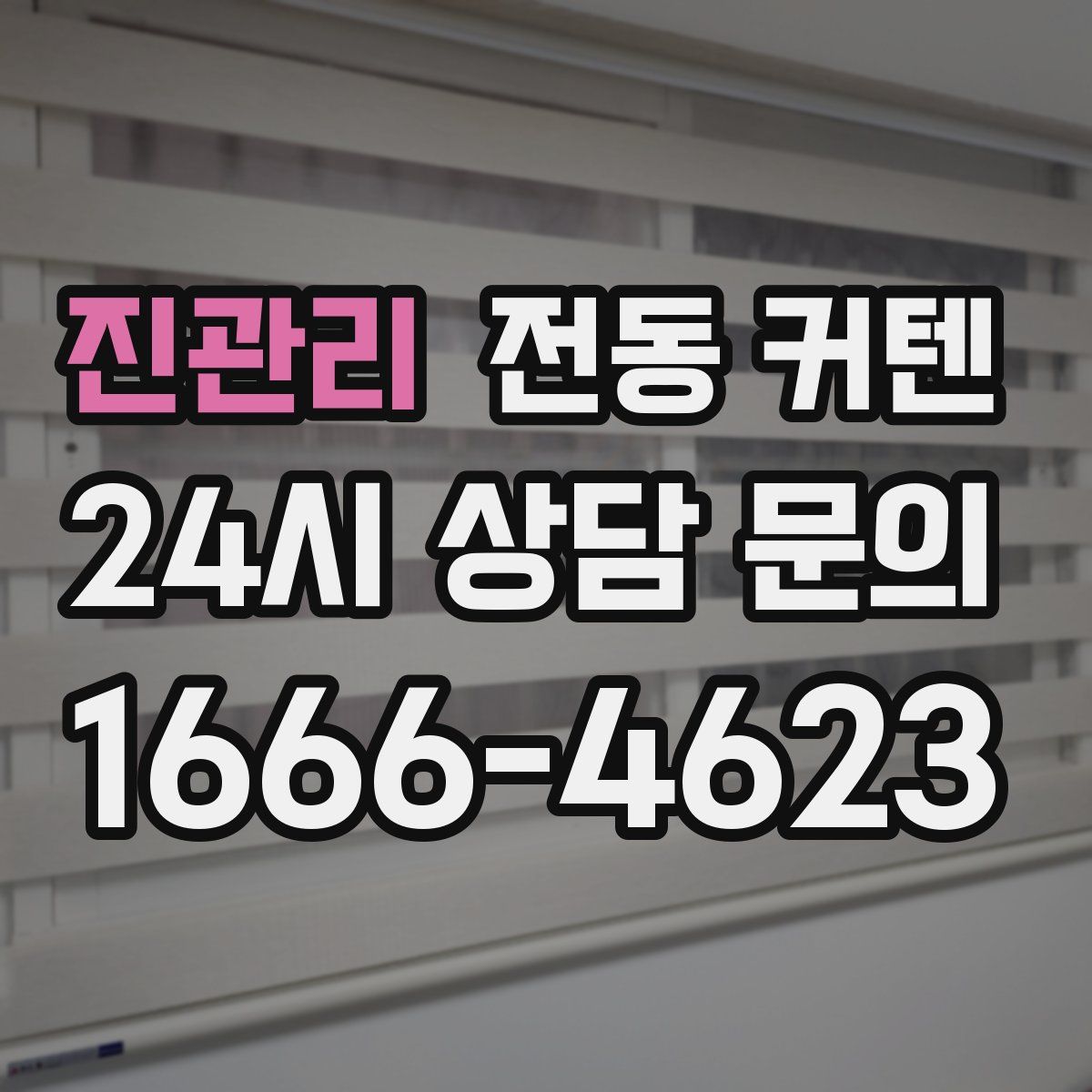 진관리 전동 커텐