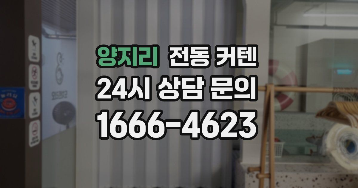 양지리 전동 커텐