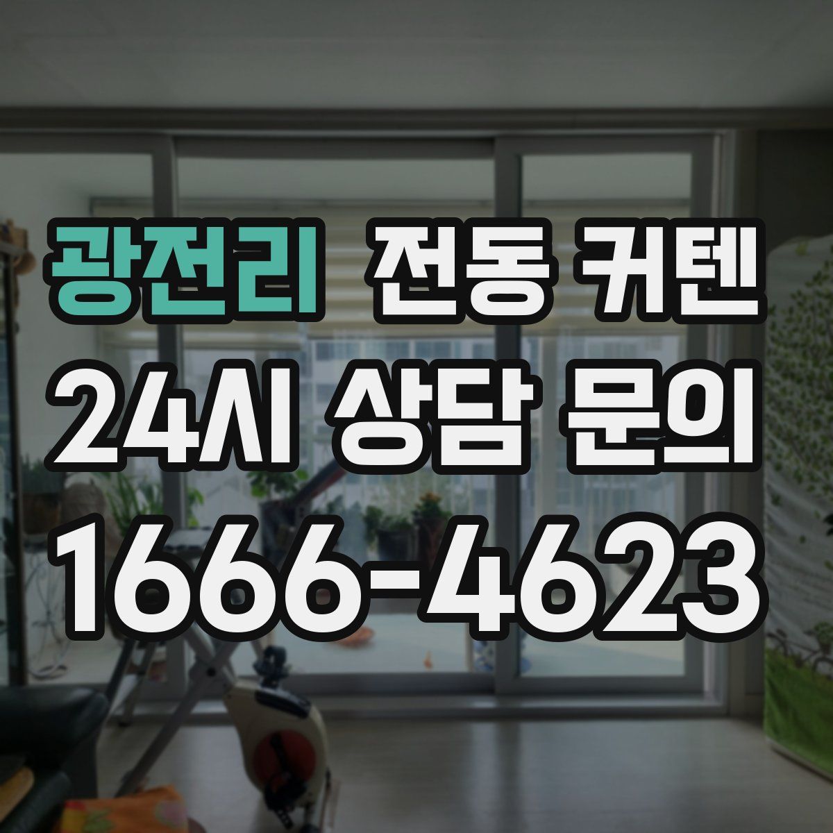광전리 전동 커텐