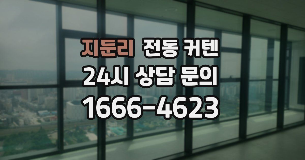 지둔리 전동 커텐