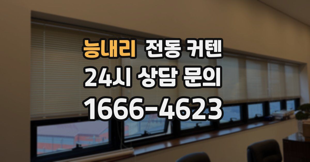 능내리 전동 커텐