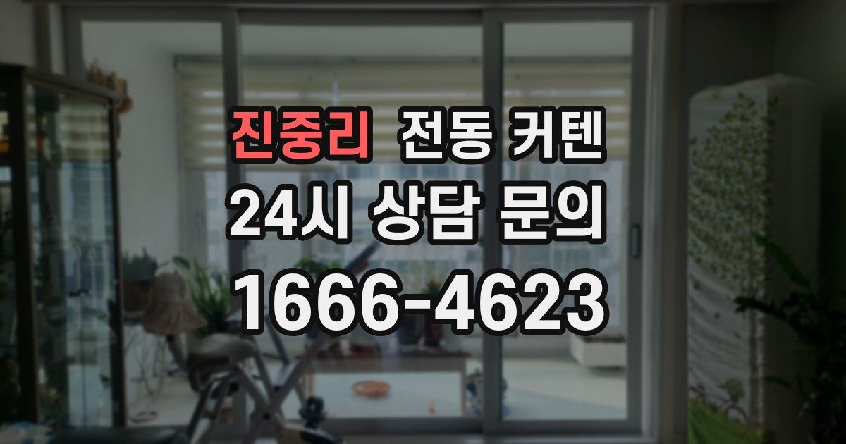진중리 전동 커텐