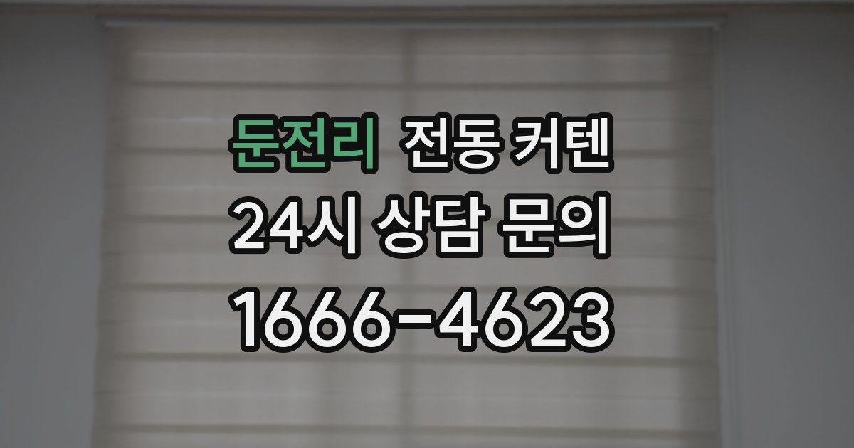 둔전리 전동 커텐
