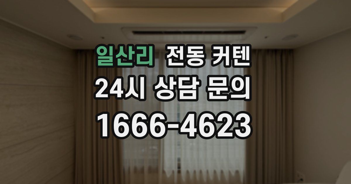 일산리 전동 커텐