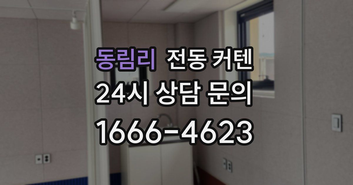 동림리 전동 커텐