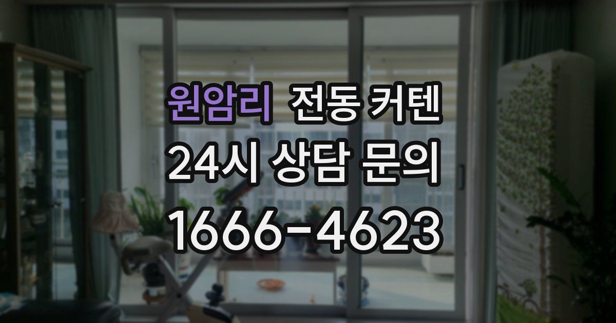 원암리 전동 커텐