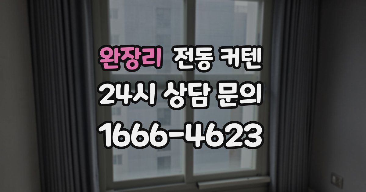 완장리 전동 커텐