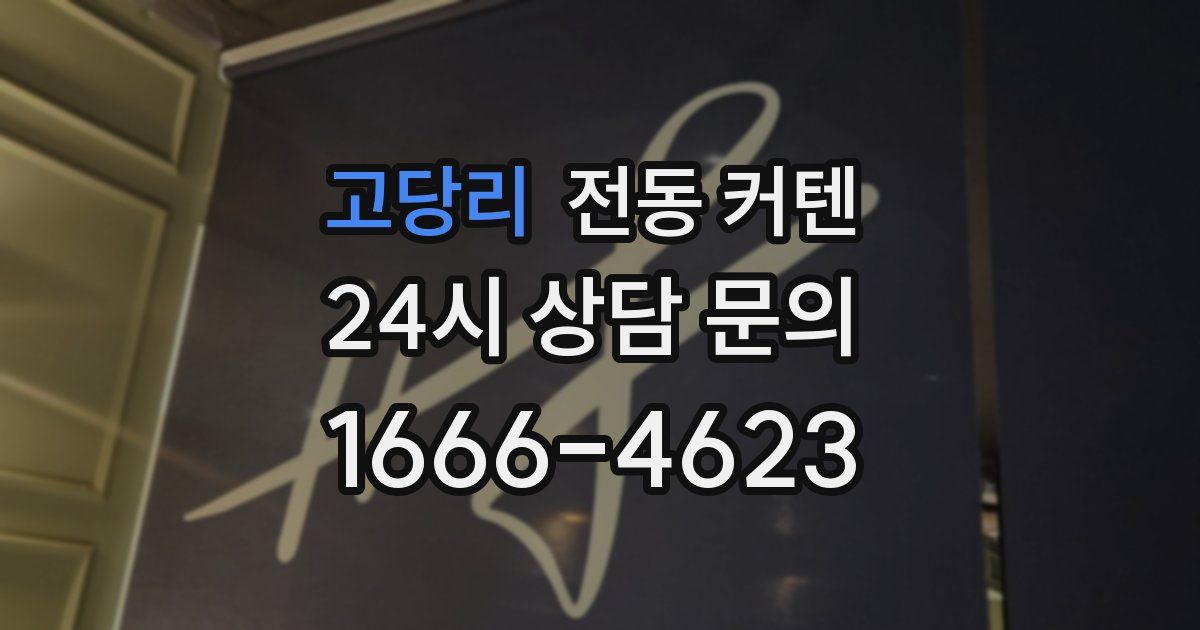 고당리 전동 커텐