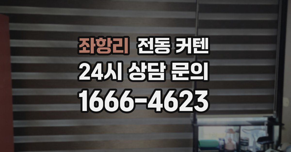 좌항리 전동 커텐