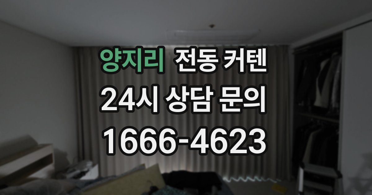 양지리 전동 커텐