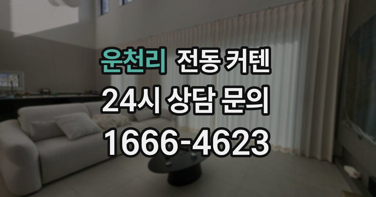 운천리 전동 커텐