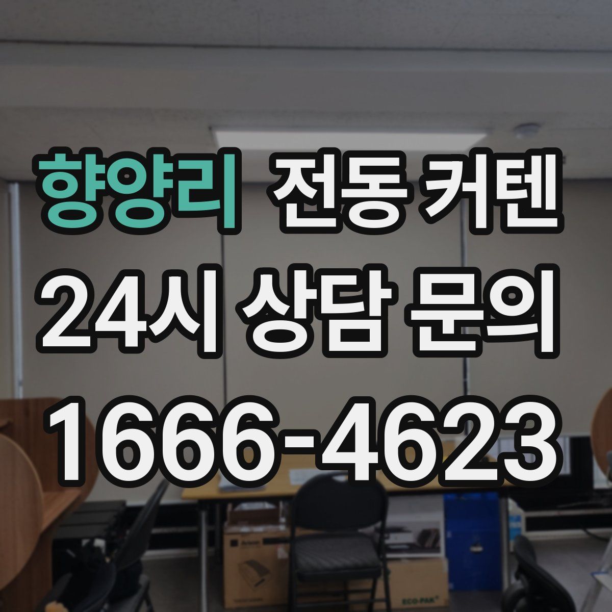 향양리 전동 커텐