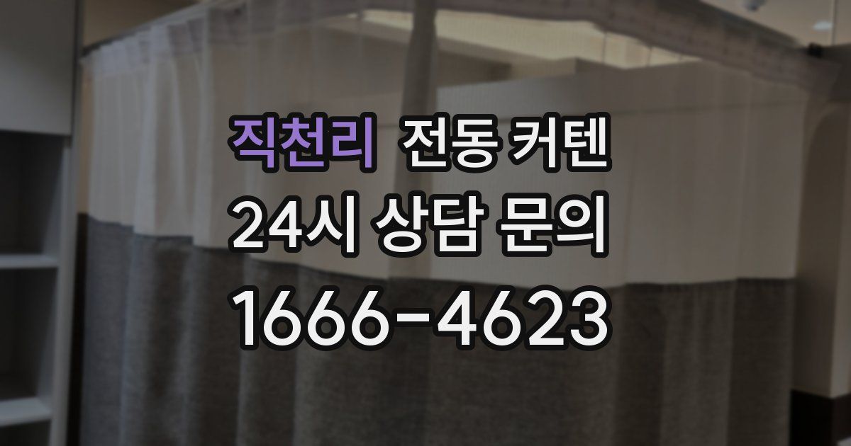 직천리 전동 커텐