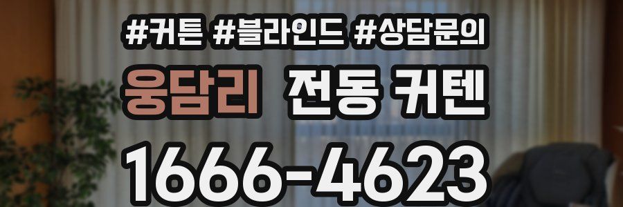 웅담리 전동 커텐