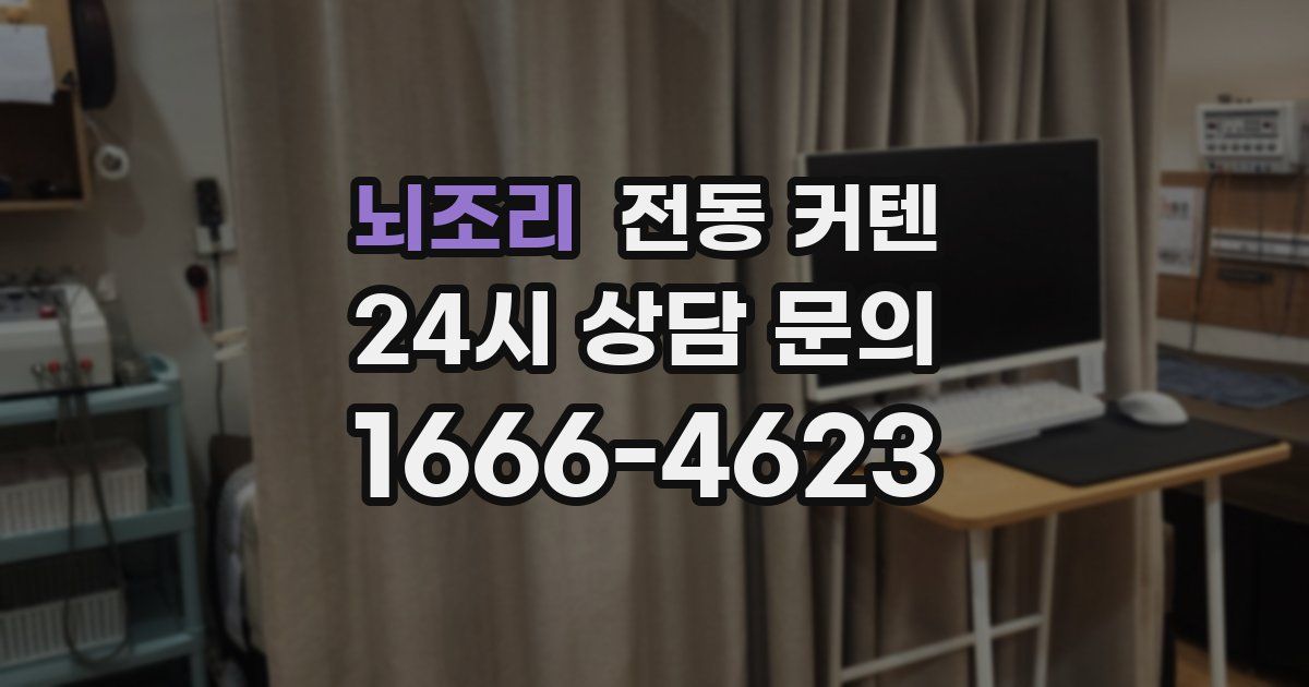 뇌조리 전동 커텐
