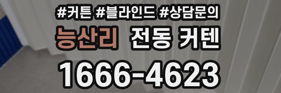 능산리 전동 커텐