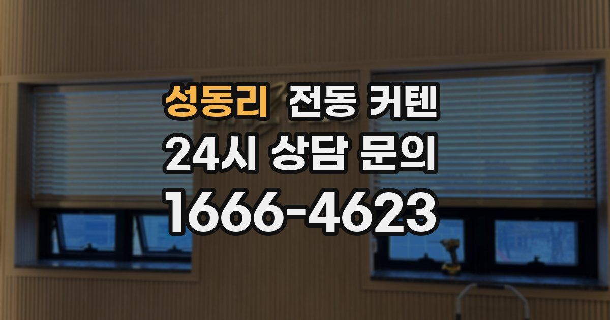 성동리 전동 커텐