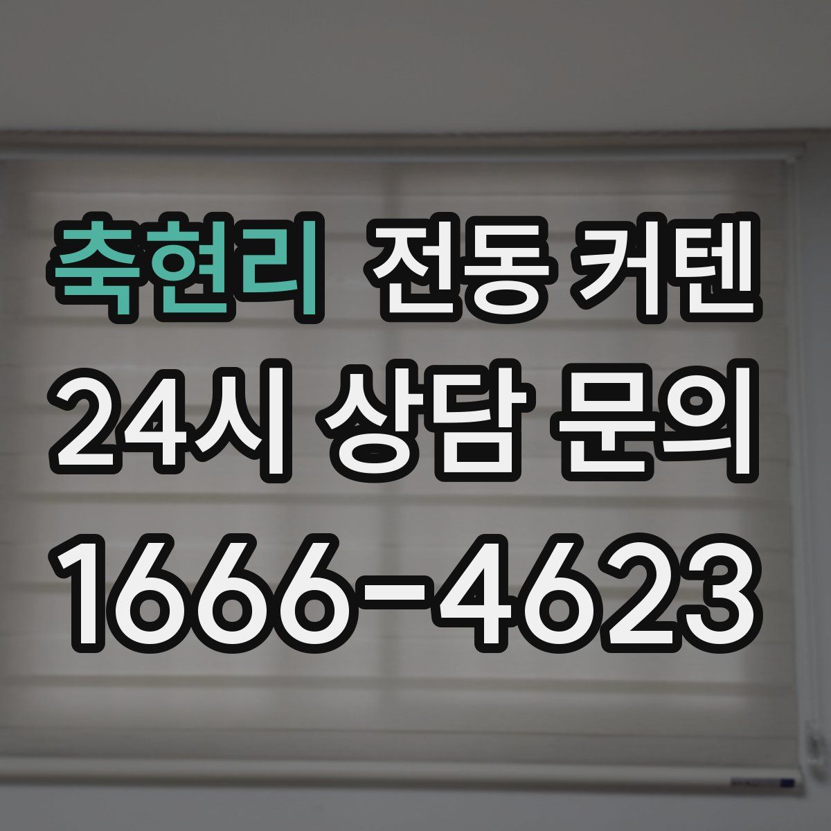 축현리 전동 커텐