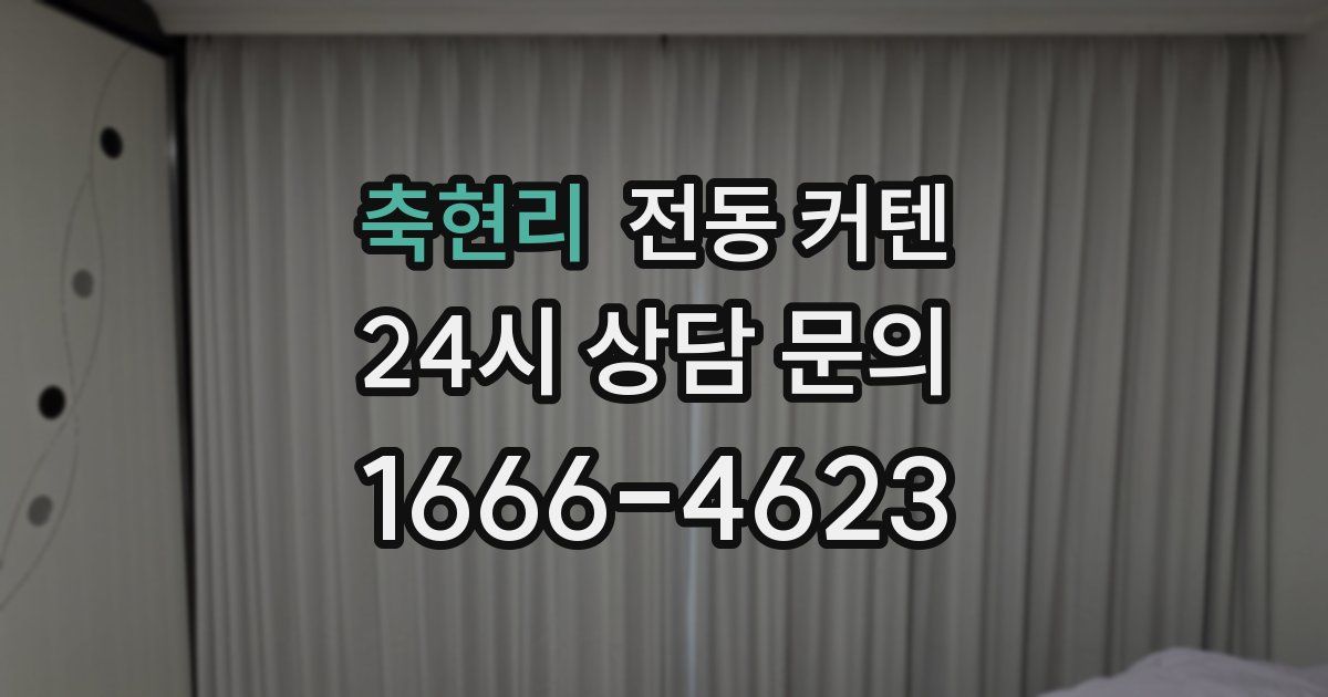 축현리 전동 커텐