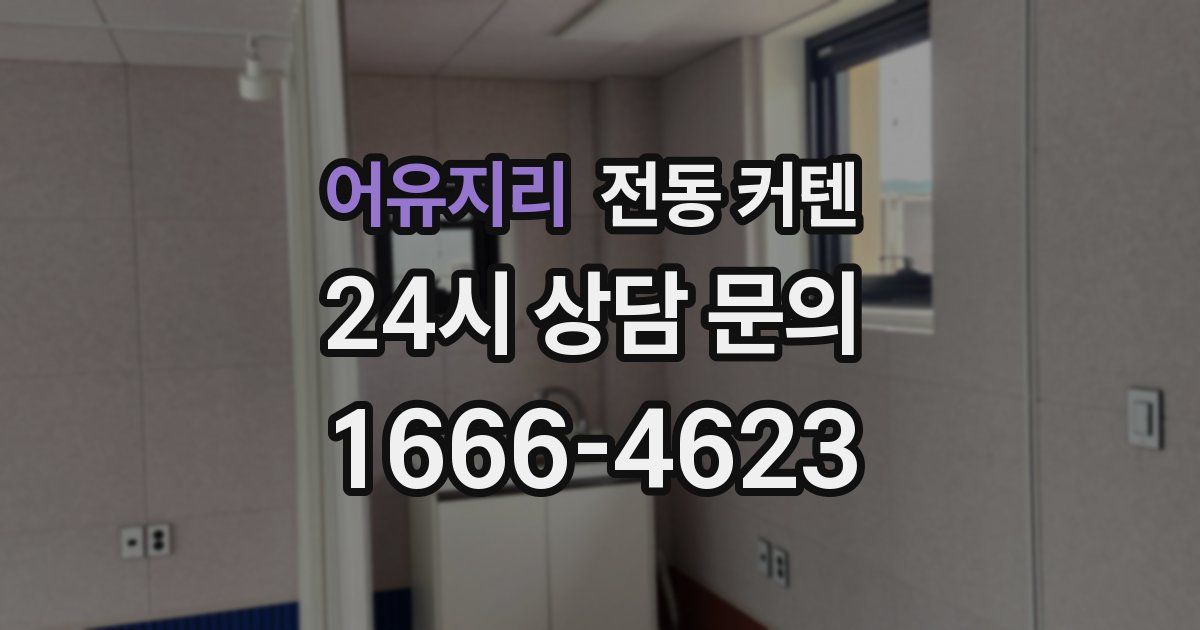 어유지리 전동 커텐