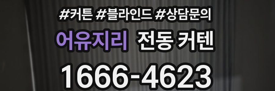 어유지리 전동 커텐